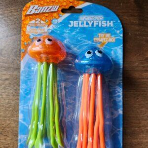 FUN BANZAI Light-up Jellyfish BNIP Diving Toy Learning Toy 2 Pack